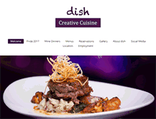 Tablet Screenshot of dishcreativecuisine.com